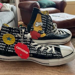 The Simpsons x Converse Chuck Taylor All Star Hi Collection NWT - BART M 12
